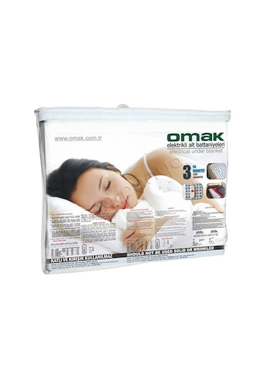 Omak Çift Kişilik Elektrikli Battaniye Çift Tek Kişilik Seçenekli 120X150 Çift Kişilik