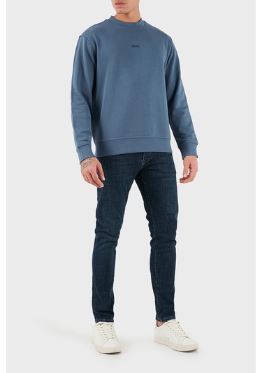 Boss Erkek Sweat 50514541 495 Mavi Mavi