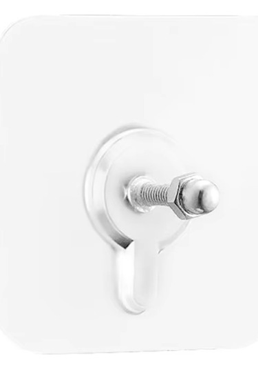 Ultra Güçlü Vantuzlu Askı 5 Adet, Banyo Mutfak Raf Fotoğraf Çerçeve Askısı, Vantuzlu Çivi Şeffaf