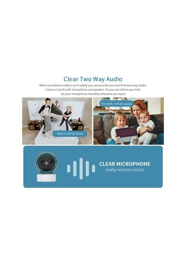 Bosphorusboutique Wifi Monitörü Kablosuz Hayvan Geeksen Evcil Bebek 1080p Uc