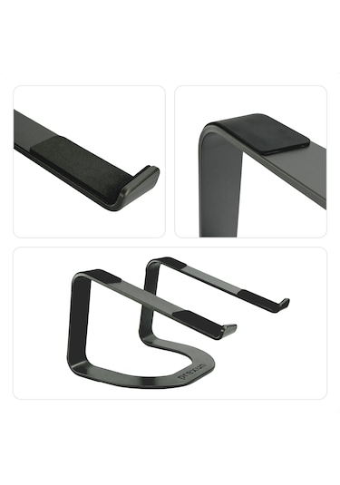 Prexua Lifter Ergonomik Metal Notebook & Laptop Standı - Metal - Siyah - Lft4015bl