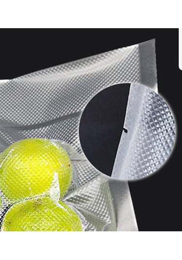 Tırtıklı Vakum Makinesi Poşeti Torbası 18 x 30 CM 150 Adet