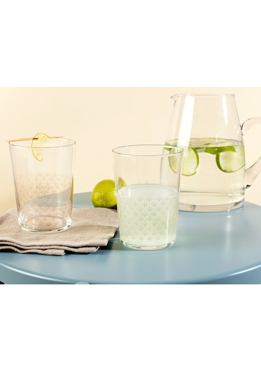 Madame Coco Pierretta-Golden Rain 4'Lü Meşrubat Bardağı Seti 510 ML