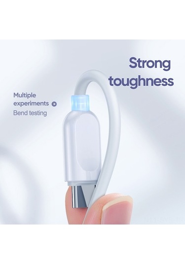 Sandwich Beyaz Joyroom 60w Pd Hızlı Şarj C Type-c To Type-c Kablo, 1m Uzunluk, Tpe Malzeme, S-m412 Modeli