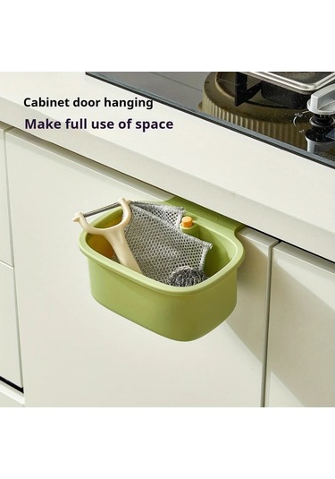 Dashanshop Yeşil 1 Adet Büyük Çok Amaçlı Askılı Kare Lavabo Filesi, Mutfak & Banyo Drenaj Sepeti Yeşil
