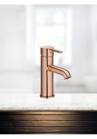 Roca Lavabo Batarya, Carelia, Pvd Everlux, Rose Gold, A5a328argk Bakır