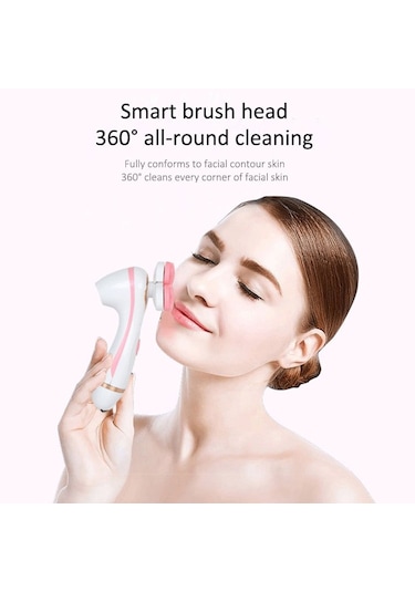 Sones Cnaier Ae-878 Usb Şarjlı Silikon Yüz Cilt Bakımı Elektrikli Yüz Temizleyici Mavi