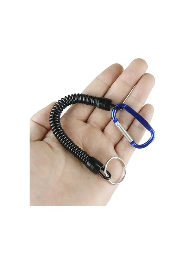 Vkemall 5 Adet Kırmızı Kayıp Engelleme Yaylı Kordon, Multifonksiyonel Montaj Kanca, Balıkçılık Aksesuarı, 16-120 Cm Genişletilebilir