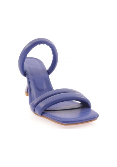 Dgn 3025-23y Kadin İki Sirali Bantli Kadeh Topuklu Terlik 3025-2261-R8855 Saks Dgn 3025-23y Kadin İki Sirali Bantli Kadeh Topuklu Terlik 3025-2261-R8855 Saks