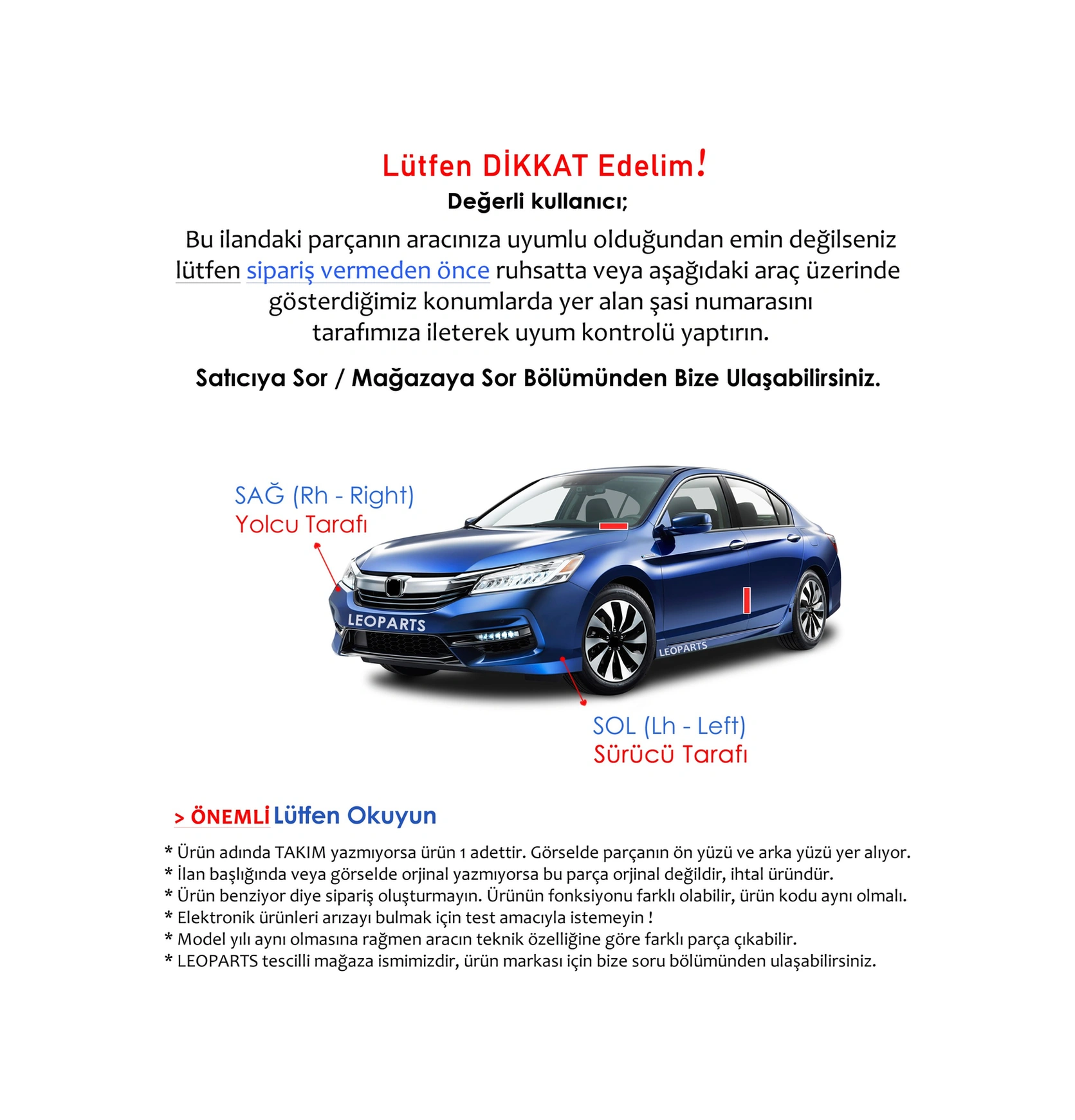Leoparts Chery Tiggo 7 Pro - Tiggo 8 Pro Plaka Lambası 2022-2024 T15-4408010-bıt