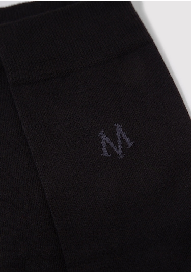 Mavi - Siyah Soket Çorap 090250-26341 Siyah