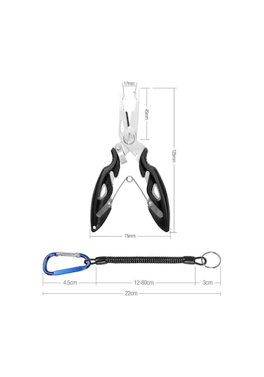 Yem Balıkçılık Pensesi Kanca Seçici Yem Pensesi + Kaybolmaz Halat Mavi Mavi
