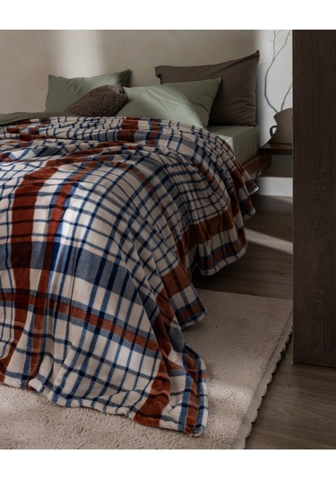 Fravonne Çift Kişilik Welsoft Baskılı Battaniye - Lacivert 8684427292068 Çok Renkli