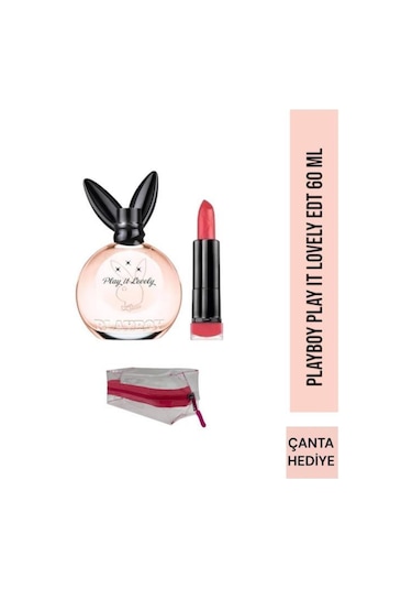 Playboy Play It Lovely Edt 60 Ml+max Factor Matte Lipstick 15 Flame Çiçek
