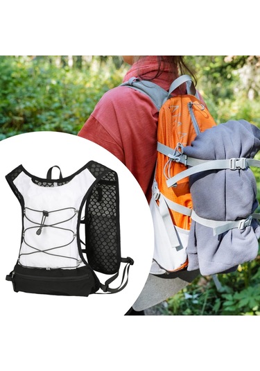 Suntek Kadın Koşu Yeleği Koşucu Sırt Çantası Hidrasyon Beyaz