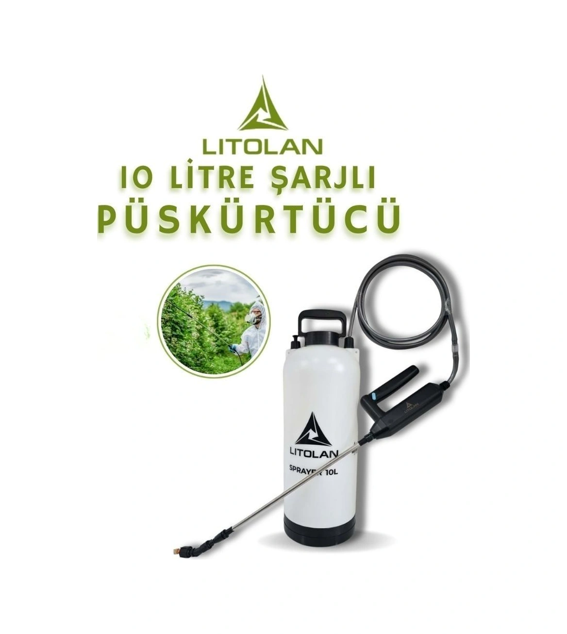 Litolan Zirai İlaçlama Pompası Şarjlı 10 L