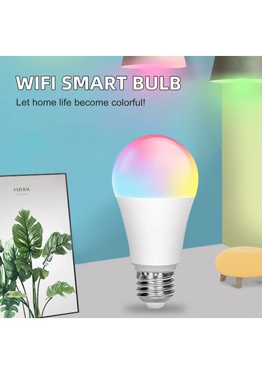 Qingmipy E27 Wifi Akıllı Ampul, Rgbcw Renk Ve Parlaklık Ayarlı, Alexa/google Home Ses Kontrolü, Smart Life Uygulaması İle Uzaktan Kontrol 10w-1000lm