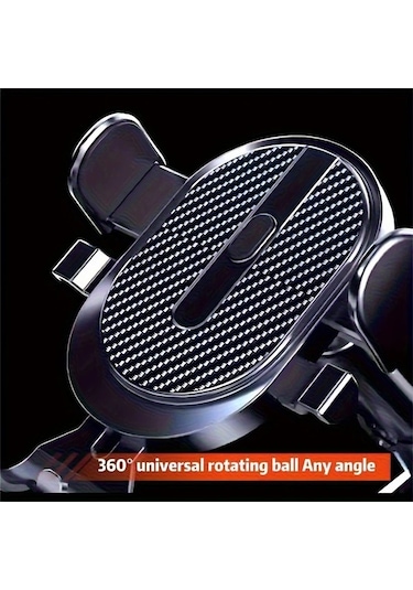 Chenkestoreone Siyah Otomobil Telefon Tutucu Katlanır Döner Güvenli Navigasyon Otomatik Kilitli