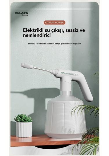 Airron Eternal Luck 2l Elektrikli Bahçe Yağmurlama Sulama Tenekesi-mavi 002