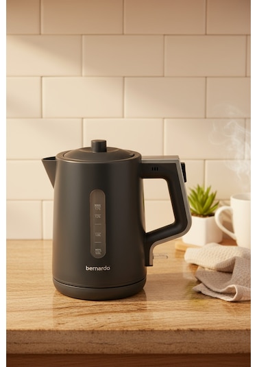 Bernardo Venedik Cam Demlikli Çay Makinesi Gri