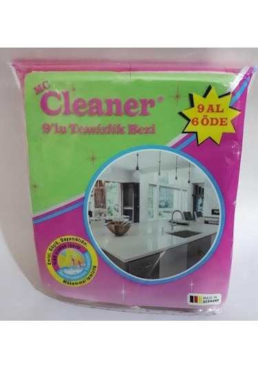 Ersan 9 Lu Sarı Temizlik Bezi Mc. Cleaner