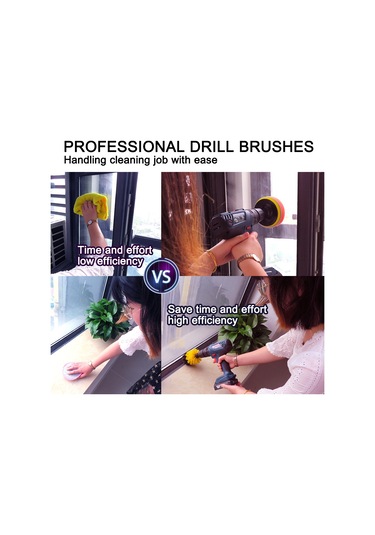 3 Adet Matkap Temizleme Fırçası, Yumuşak Kıllar, Sarı