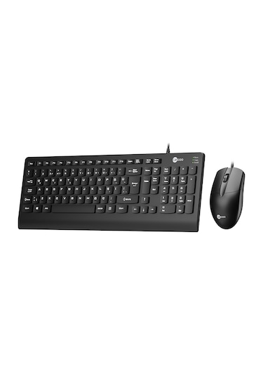 Lecoo CM103 USB Kablolu Türkçe Q Klavye & Mouse Set