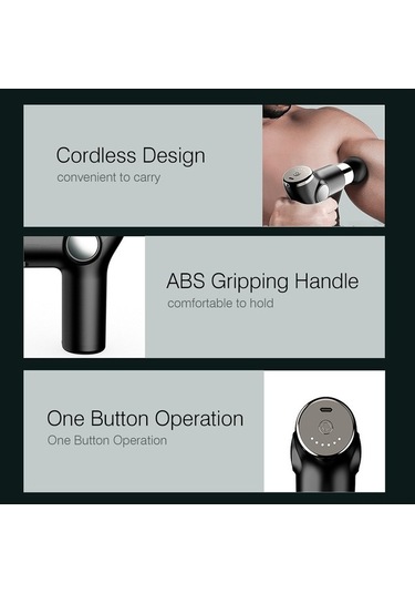 Createtech Taşınabilir Sessiz Şarj Masaj Aleti, Derin Kas Çalıştırıcı, Geeksen Ayarlanabilir, Kırmızı 6 4 - Eg Kırmızı