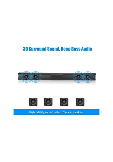 Motion W Soundbar Kablosuz Bs-28b Bluetooth Arion 20 Vo