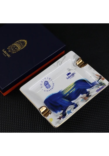 Lubinski Blue Lion Seramik Puro Küllüğü Beyaz/gold 2li