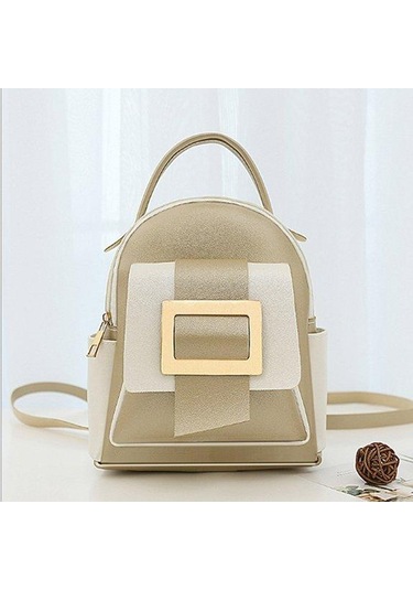 Bayan Sırt Çantası Moda Renk Bloğu Mobil Madeni Para Kesesi Mini Sırt Çantası Black Siyah