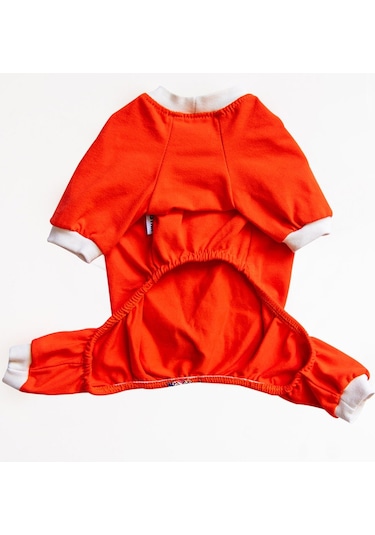 Pawstar Turuncu Giraffe Kedi Köpek Pijaması Tulumu