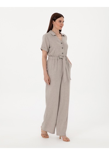 Pierre Cardin Kadın Gri Tulum Dokuma 50301193-vr024 Gri