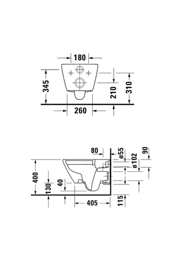 D-neo Rimless Asma Klozet, Duravit Yavaş Kapak 45773900a1