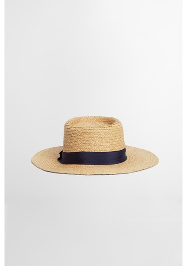 Barbour Lily Hasır Şapka Be11 Natural/navy Bej