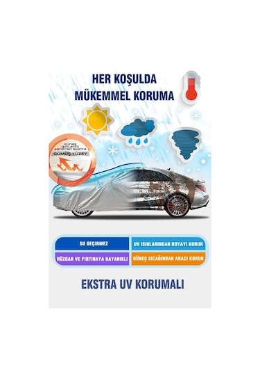 Mercedes C-serisi W202 1993 - 1997 Araba Brandası Oto Branda Gri
