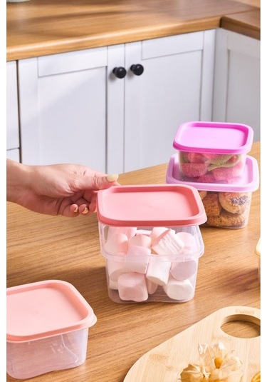 Karaca Damla 12 Parça Saklama Kabı ve Kesme Tahtası