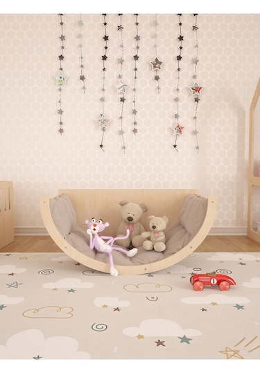 Arco Montessori Salıncak Masa Oyuncak Organizeri Ve Tırmanma Bir Arada Minder Hediyeli