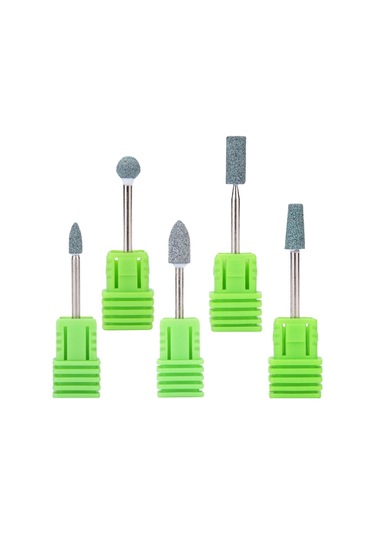 Suntek 5 Adet Kuvars Tırnak Matkap Uçları Jel Lehçe Aracı