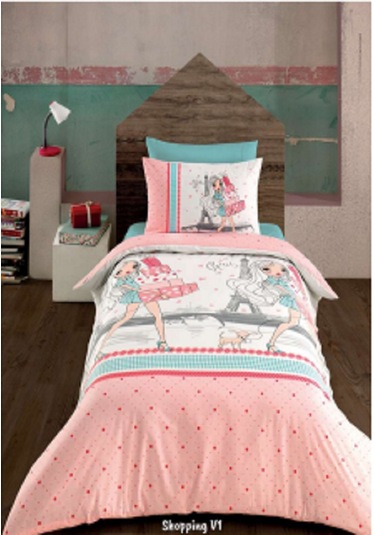 Shopping Tek Kişilik Kapitoneli Nevresim Takımı 4 Mevsim Set