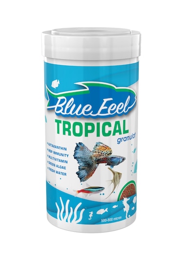 Tropical Mix 1000ml ve Guppy Mix Granules 250ml Kutu Balık Yemi