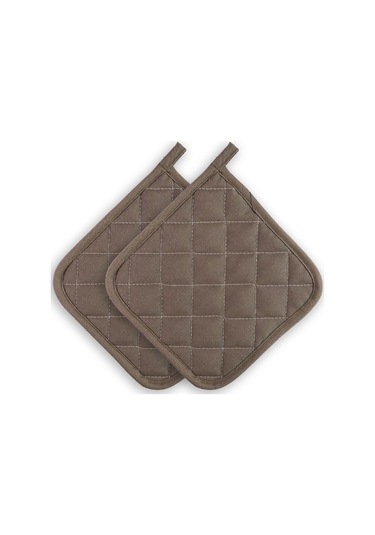 Yanmaz Ve Isıya Dayanıklı Fırın Eldiveni Ve Tutacak 2 Eldiven, 2 Tutacak Antrasit Gri