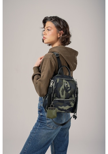 Ççs Kadın Sırt Çantası Ccs18027 Kamuflaj Kamuflaj