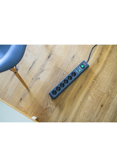 Brennenstuhl Secure-Tec 19.500 Amper 6 Soketli 2 Metre Akım Korumalı Priz - 1159540366