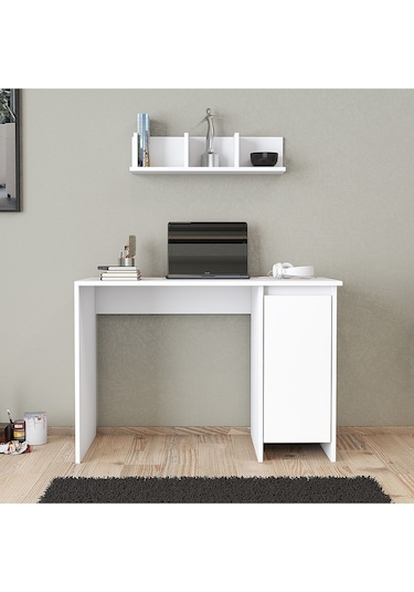 Umg Mobilya Ege Kulpsuz Çalışma Masası, Bilgisayar Masası Beyaz