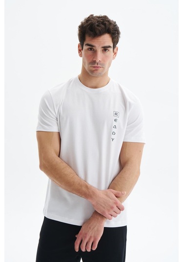Arma Erkek Regular Fit Yazı Baskılı Süprem Bisiklet Yaka Tişört Y29344472402 Beyaz
