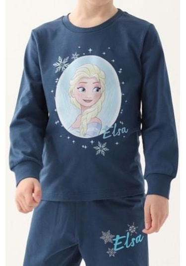 Frozen Kız Çocuk İkili Takım Koyu İndigo