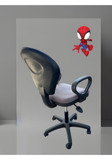 Örümcek Adam Desenli Çocuk Odası Ders Çalışma Sandalyesi Ofis Koltuğu Tekerlekli Çocuk Sandalyesi Gri Örümcek Adam Desenli Çocuk Odası Ders Çalışma Sandalyesi Ofis Koltuğu Tekerlekli Çocuk Sandalyesi Gri