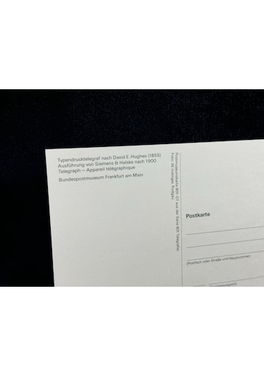 1983 Almanya Vordruckblatt Post And Technology Typendrucktelegraf Hughes Postcard Germany