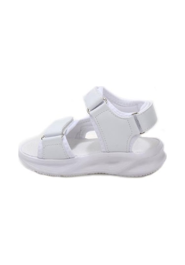 Papuçcity Vetta 03497 Kız Çocuk Bebe Sandalet Ayakkabı Beyaz
